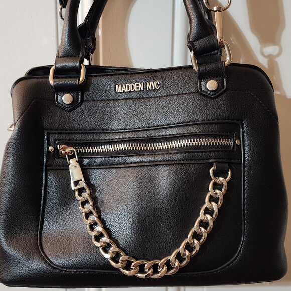 Steve Madden Madden NYC Black Hand Bag Crossbody - Picture 1 of 10